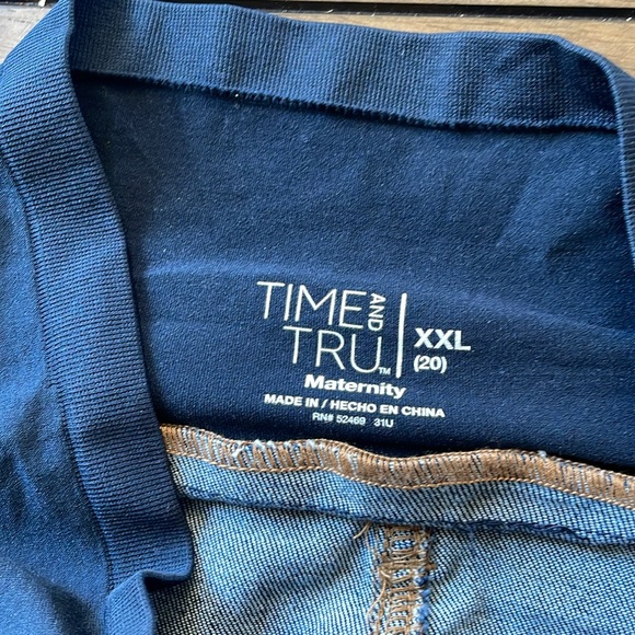 Maternity Jeans 👖Size XXL (20), Straight Leg, Comfort Stretch, NWOT, Dark Wash - Picture 6 of 9